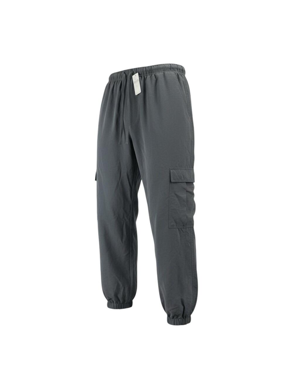 NWT Anthropologie Lightweight Cotton Cargo Jogger Pants Gray Women's XL $118 MSR
